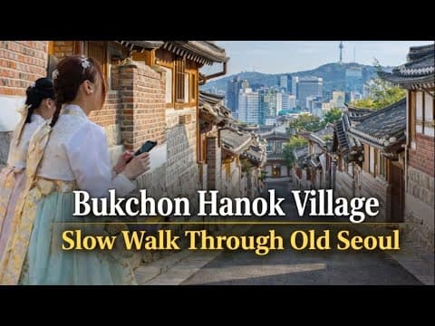 Step Into Old Seoul 🇰🇷 | Bukchon Hanok Village Walk