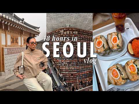 48 HOURS IN SEOUL VLOG | shopping in Seongsu, cute cafes & Myeongdong Night Market