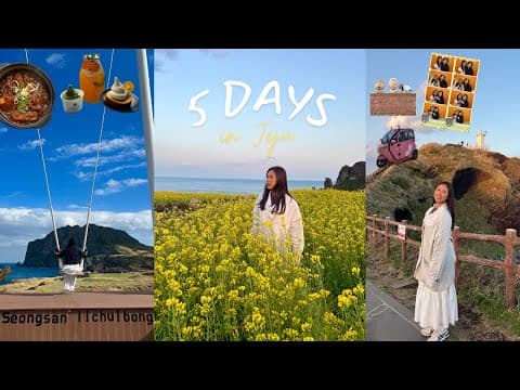 korea diaries in jeju 🍊| 5-day itinerary 🏝️ driving on the island, must-do activities, sightseeing