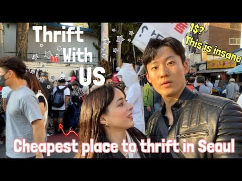 We thrifted the whole day in Dongmyo, Seoul 🇰🇷 | 1$ goods and luxury brands?? INSANE
