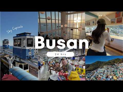 A Day in Busan 🇰🇷 | Travel Itinerary  | Gamcheon Village, Sky Capsules & Korea’s Famous Fish Market