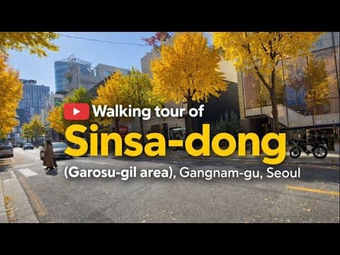 Gangnam Seoul Walking Tour | Exploring Garosu-gil & Sinsa-dong