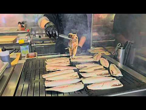 하루 100개씩 팔리는! 서울 최초 터키 이스탄불 숯불 그릴 고등어 케밥 / How to make kebabs mackerel - Korean street food