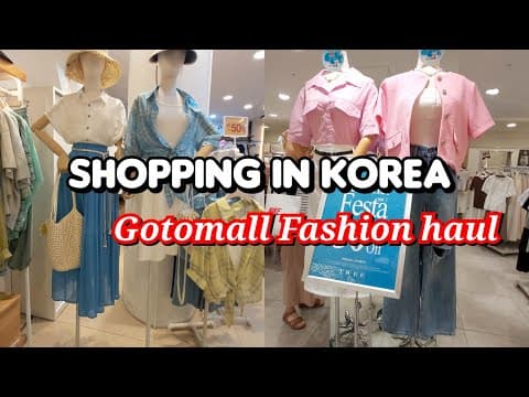 GOTOMALL Summer Fashion haul 🛍 Korean accessories, shopping in korea 🇰🇷 vlog