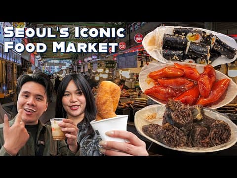 KOREAN STREET FOOD Tour! 🍜 Is Gwangjang Market Still Worth Visiting in 2025?