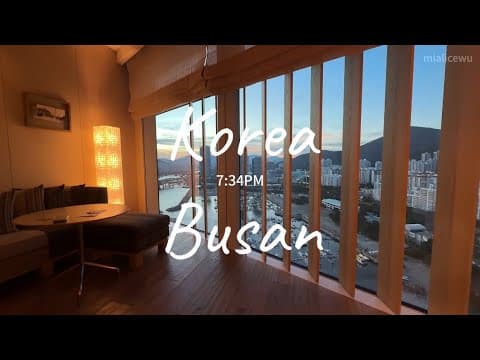 Busan Vlog 🌊| hotel check-in, local Korean food, matcha dessert, street performers, & night routine