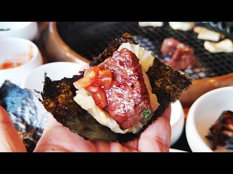 고기를 김에 싸먹는 연남동 맛집 눈꽃갈비 전문점 화설