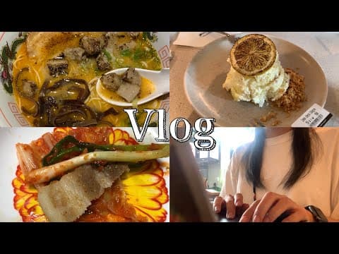 Vlog😘그거 어떻게 하는건데_강남 멘노아지, 트리오드, 엄마집밥 종일 먹는 브이로그