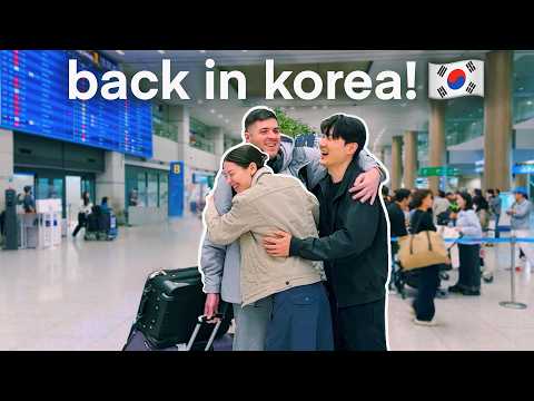 1 year later...guess who's back in KOREA?! 🇰🇷 welcoming my brother to seoul...again!