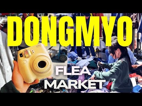 Discovering the Heartbeat of Korean Street Culture at Dongmyo Flea Market!