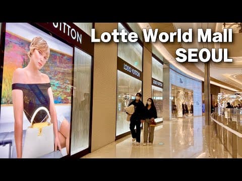 [Seoul 4K] 서울 잠실의 중심 롯데월드몰 구석구석 구경해요. | Lotte World Mall, Seoul 4K HDR