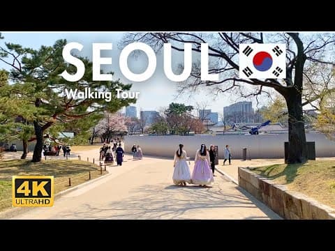 🇰🇷 Seoul National Palace Museum of Korea Gyeongbokgung Palace South Korea Walking Tour 4K