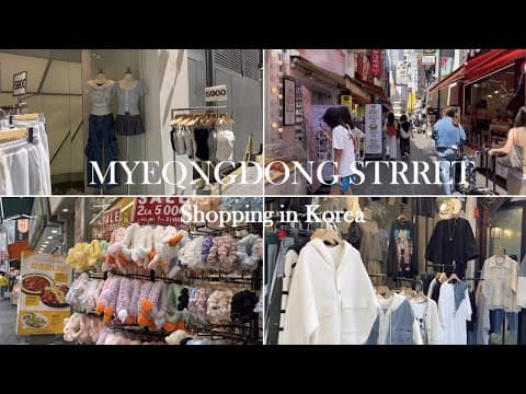 SHOPPING IN KOREA 🇰🇷 | Myeongdong shopping&food street | korea vlog-Seoul KOREA 2025