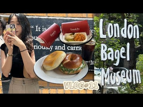VLOG) 압구정 나들이🥯🥙 런던베이글뮤지엄 도산점 | London Bagel Museum | 취요남 샌드위치🌯