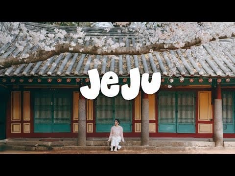 3-day spring guide to Jeju (+ a day trip to gapado island) | coffee, food, and hidden spots 🌸