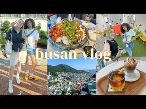 FIRST TIME IN KOREA | Busan | gamcheon culture village,  miffy cafe, skyline luge, & trying new food