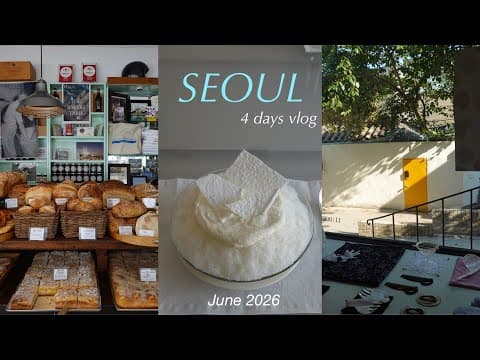 【韓国Vlog】3泊4日初夏の1人韓国旅🇰🇷｜最新カフェ巡り、朝活を楽しむ｜韓国購入品