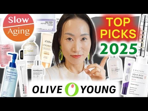 HUGE Olive Young Haul 2025  ✨ Best NEW Korean Skincare for Mature Skin Concerns