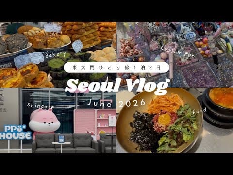 韓国ひとり旅🇰🇷｜東大門で過ごす1日｜Seoul Vlog｜2026.06
