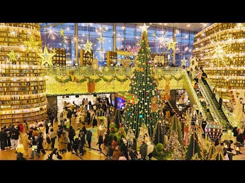 역대급 크리스마스 트리 구경, 이곳에서 종결! 외국인들의 탄성! 코엑스 별마당 도서관 크리스마스 장식, 서울여행워커.