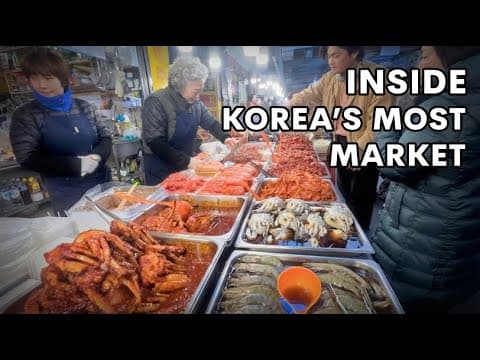 Traditional Korean Street Food Tour at Gwangjang Market in Seoul!