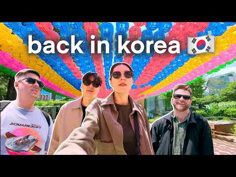 together in KOREA after 1 year apart! 🇰🇷🥹 seoul sights, eating local food & travel plans ✈️