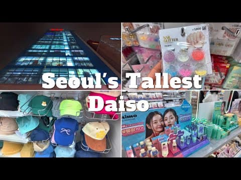 Korea's Tallest Daiso! 12th Floor Shopping in Myeongdong | 1,000 KRW Shop | $1 Store in Seoul
