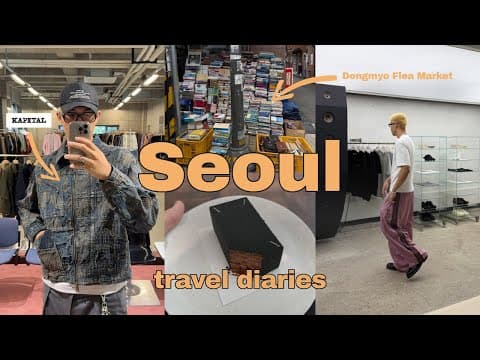 Seoul Vlog I shopping, exploring Dongmyo Flea Market, margiela cafe, crazy stores & hyundai mall