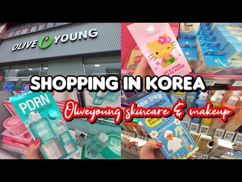 Shopping in korea 🇰🇷 vlog, OLIVE YOUNG NEW SKINCARE AND MAKEUP 🛍 Biggest summer sale 