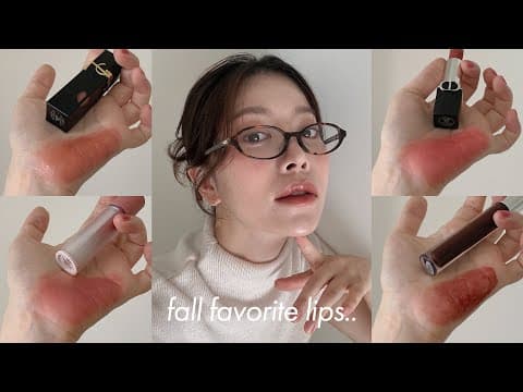 기절하게 예쁜 가을립 10개 풉니다..🥀 Fall Favorite Lips | dear.jerry