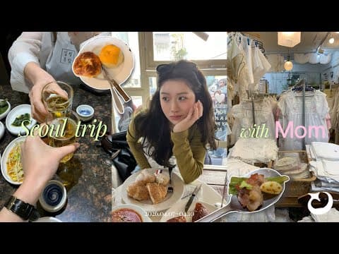 ［韓国vlog］母と韓国3泊４日🇰🇷🩷久しぶりに親子ソウル旅行✈️/海外eSIM/ショッピング/韓国グルメ