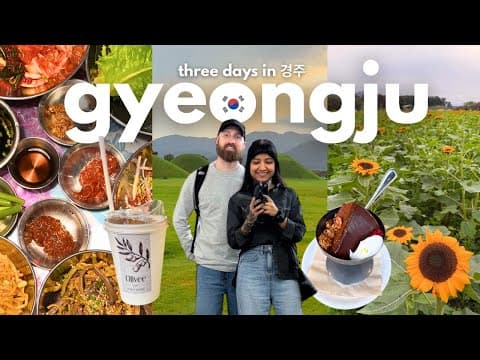 3 days in Gyeongju, South Korea! 🇰🇷 Gyeongju's best shopping, cafes, and food (travel vlog)