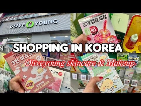 Shopping in Korea 🇰🇷 vlog, Oliveyoung skincare & Makeup 🛍️ Best soothing pad & Matte lipsticks 