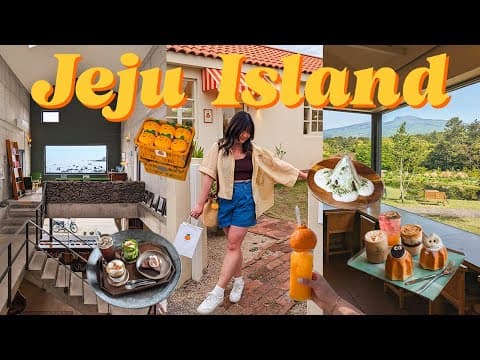 Jeju's most aesthetic cafes! (JEJU VLOG) 🍊☕️