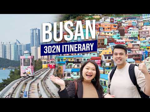Busan 3-Day Itinerary, South Korea | Travel Guide 2026 | Sky Capsules, Markets & Coastal Vibes 🇰🇷