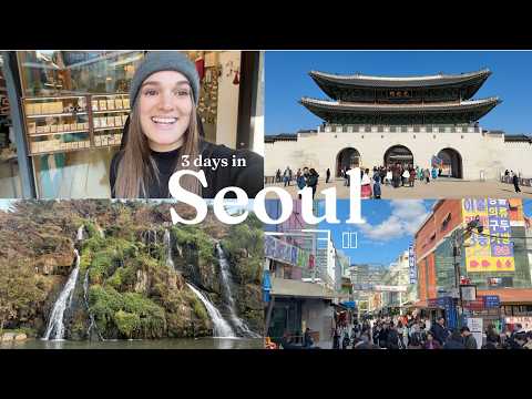 3 Days in Seoul 🇰🇷 | FIRST TIME in KOREA | exploring night markets and shops