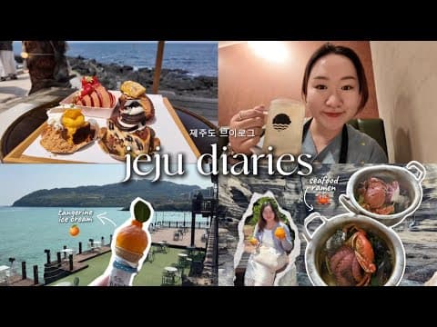 jeju vlog 🇰🇷 slow living on the island, seafood ramen, dreamy cafes 🍊
