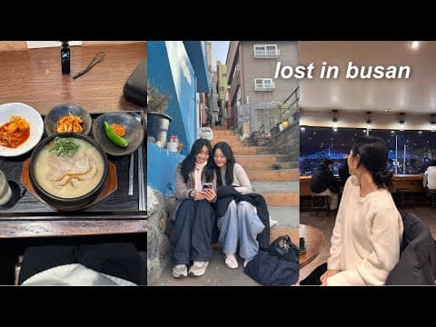 48 hours in busan 🚆 gamcheon village, street market, miffy cafe, etc.